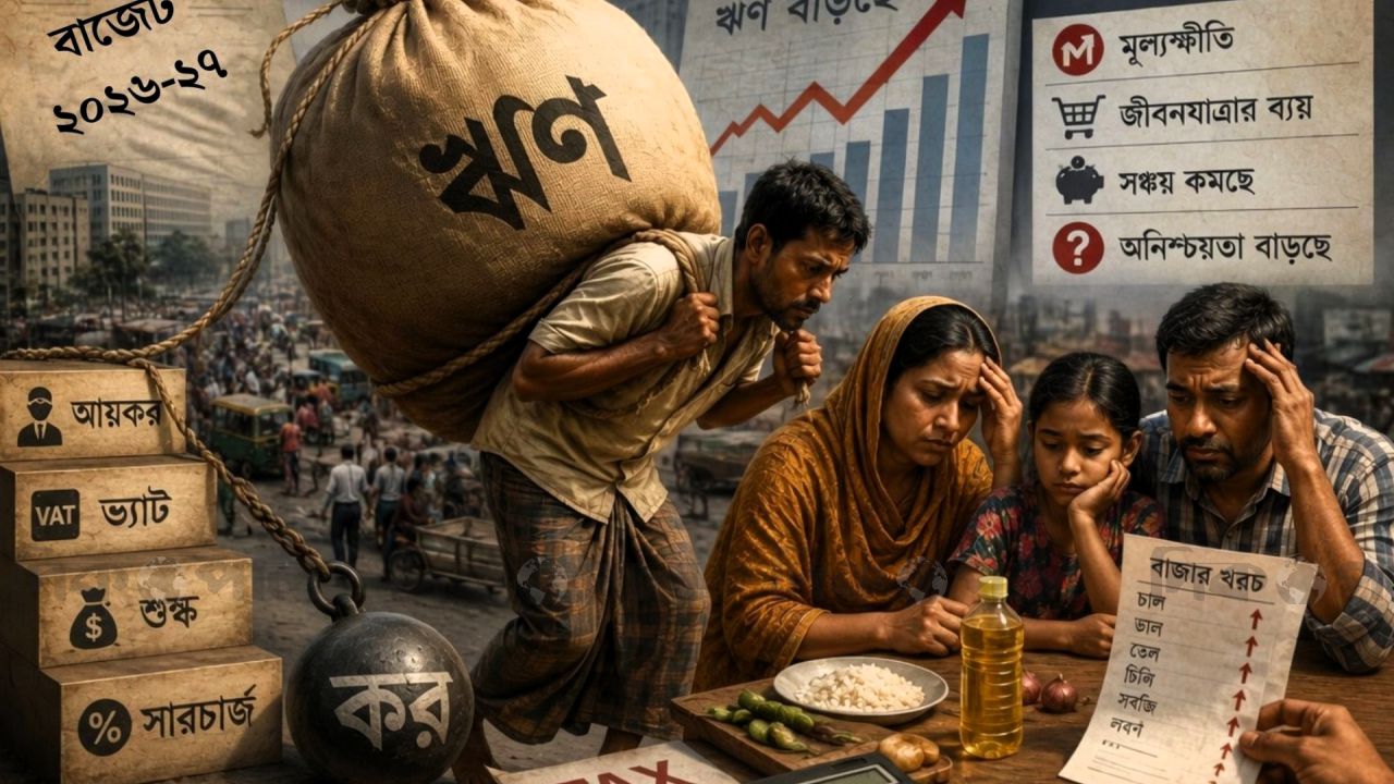 অর্থনীতিতে বড় ঘাটতি, ঋণের ওপর নির্ভরতা বাড়ছে