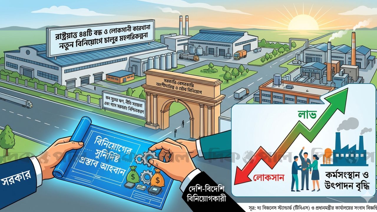 বন্ধ ৪৪ রাষ্ট্রায়ত্ত কারখানা চালুর উদ্যোগ, সস্তা ঋণ ও গ্যাস নিশ্চয়তা চান ব্যবসায়ীরা