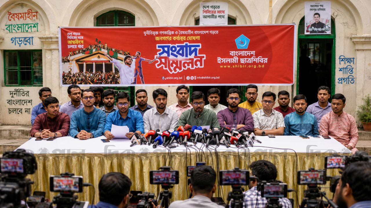 জুলাই অভ্যুত্থানের দ্বিতীয় বর্ষপূর্তিতে ছাত্রশিবিরের ৩৬ দিনব্যাপী কর্মসূচি ঘোষণা