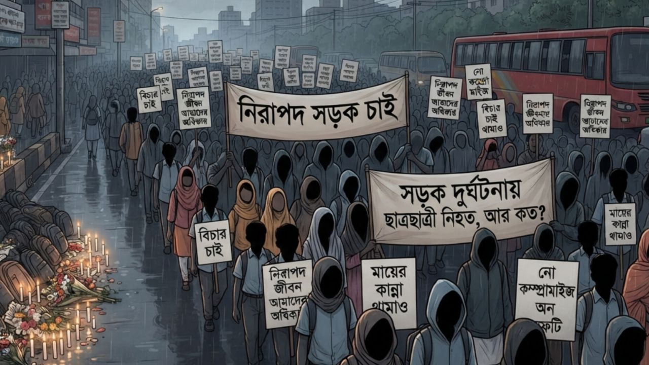ছয় মাসে সড়ক দুর্ঘটনায় প্রাণ গেল ৩৬০ শিক্ষার্থীর