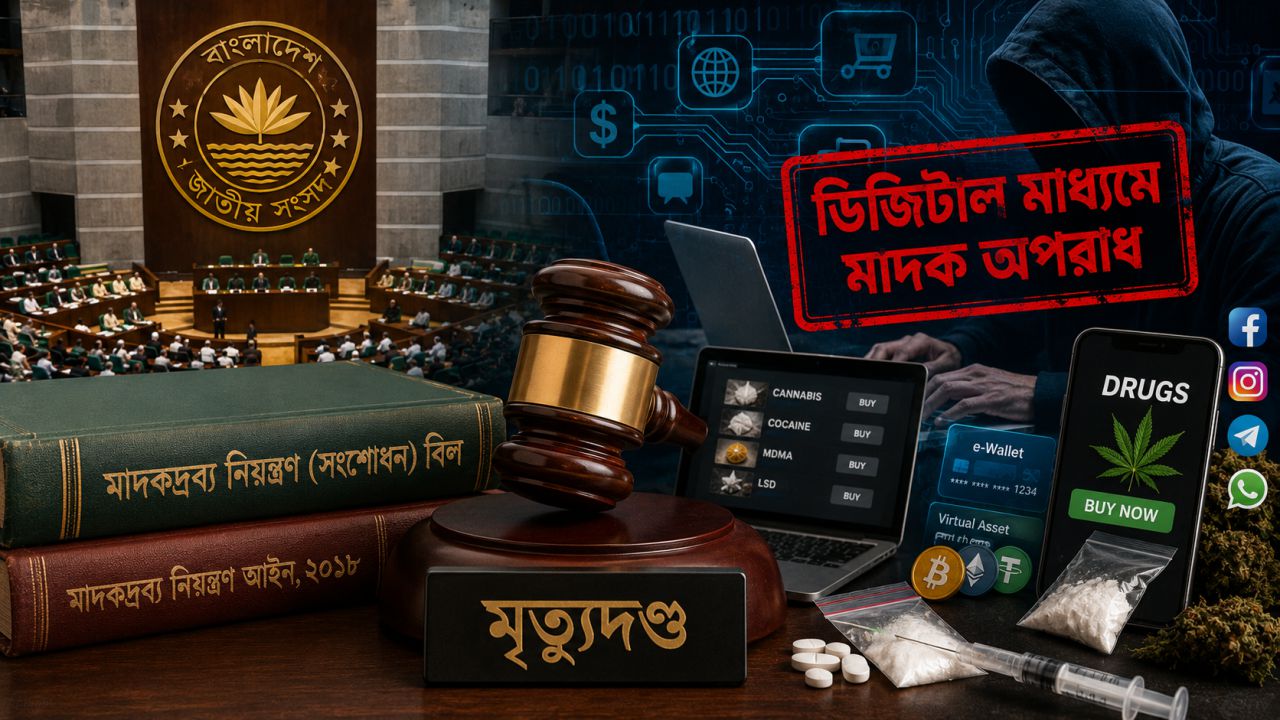 অনলাইনে মাদক কারবারে মৃত্যুদণ্ডের আইন পাস