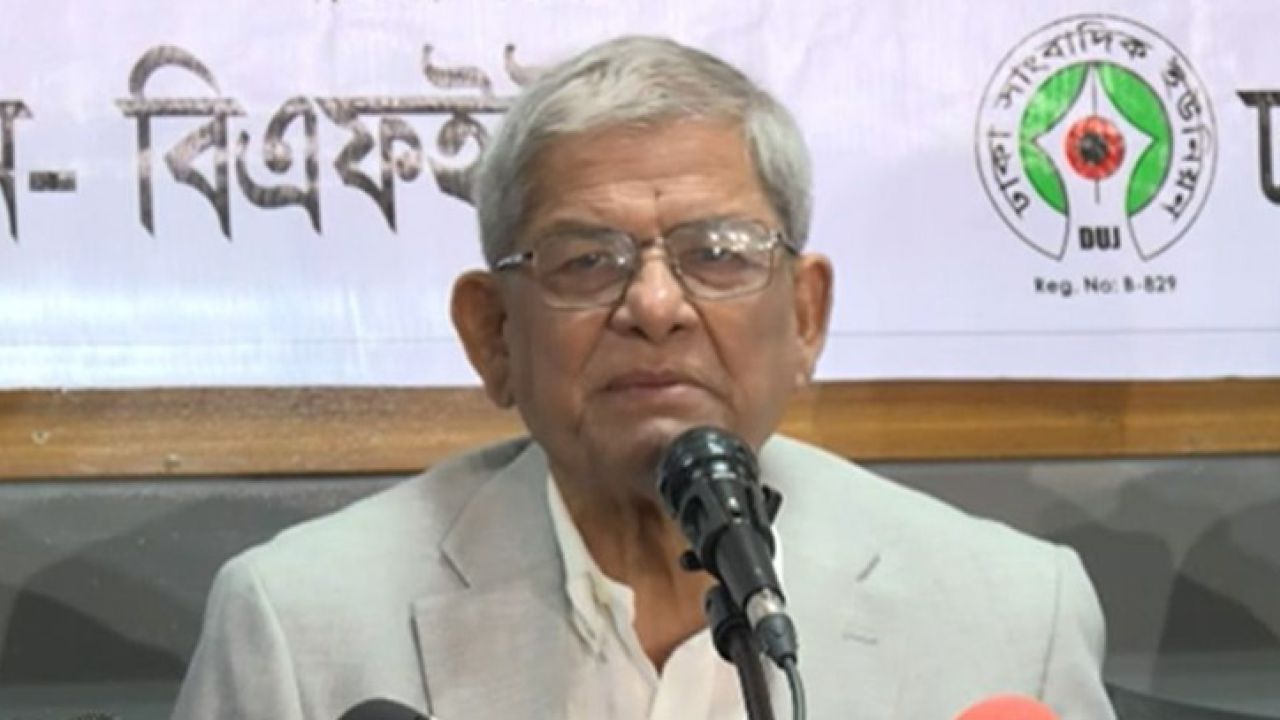 বর্তমান বিরোধীরা ‘৯১-এর আওয়ামী লীগের ভাষায় কথা বলছে: ফখরুল