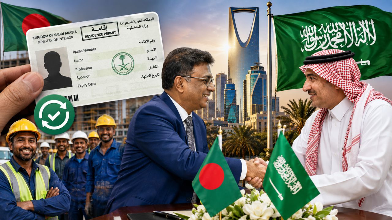 কফিল ছাড়াই সৌদিতে বাংলাদেশিদের আকামা নবায়নের সুযোগ
