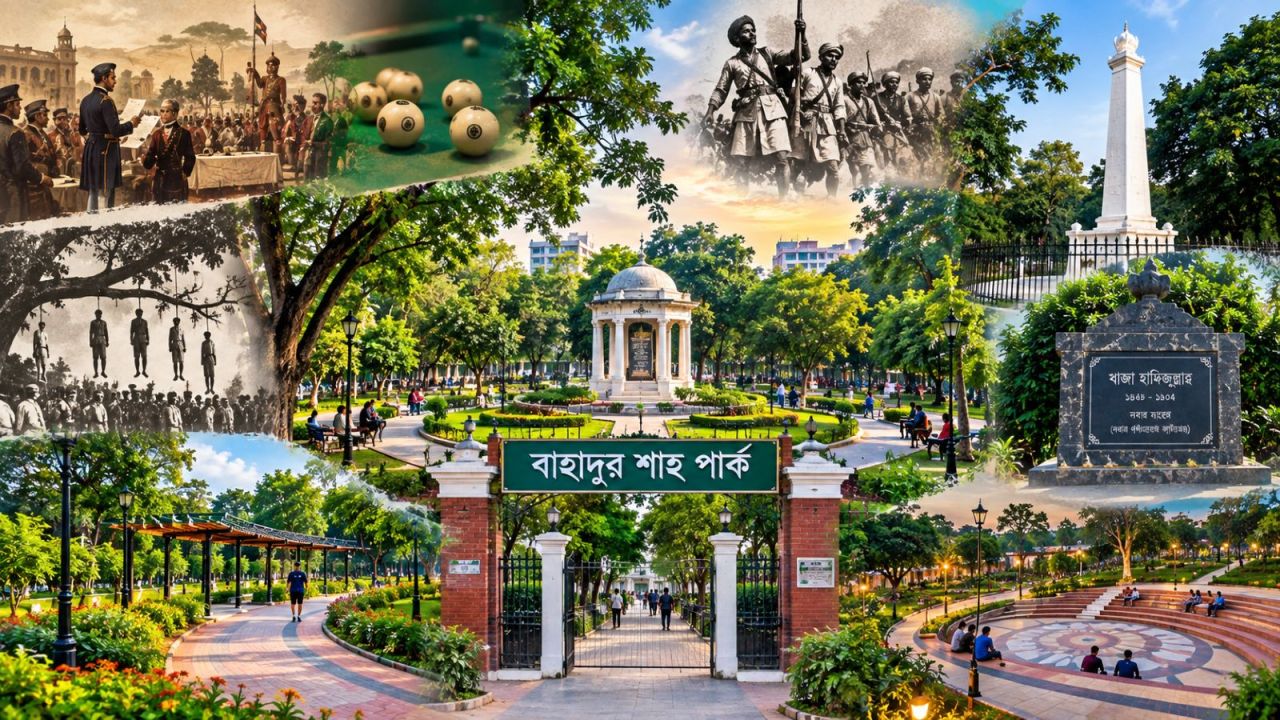 সাত রাস্তার মিলনস্থলে যে পার্ক বহন করছে সিপাহি বিদ্রোহের স্মৃতি
